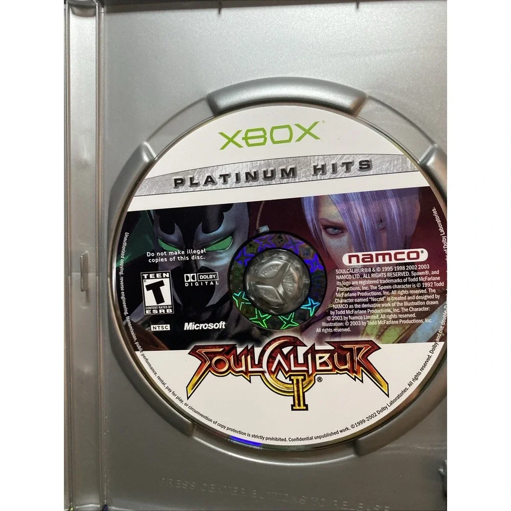 Soul Calibur II - Platinum Hits (Microsoft Xbox, 2003) Complete with Manual
